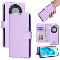 For Honor X9a 5G / X40 5G / Magic5 Lite 5G Magnetic Case BETOPNICE Detachable PU Leather Phone Cover with Strap - Purple