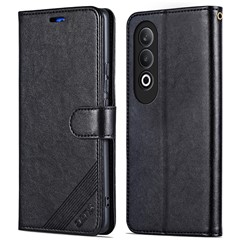 AZNS For OnePlus Nord CE4 5G / Oppo K12 Case PU Leather Magnetic Buckle Wallet Phone Cover - Black
