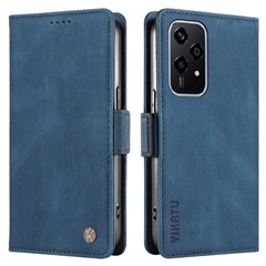 YIKATU YK-005 For Honor 200 Lite Case Card Holders Skin-Touch Leather Magnetic Clasp Phone Cover - Blue