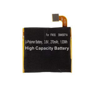 FW3S SNN5971A 3.8V 270mAh 1.03Wh Battery Replacement (Without Logo) for Motorola Moto 360 (2nd Gen) 42mm
