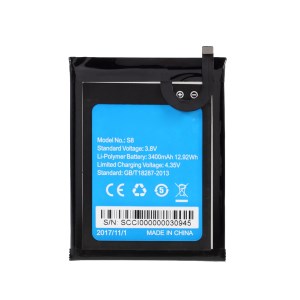 3.8V 3400mAh Battery Replacement for HomTom S8