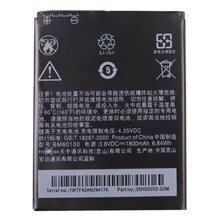 For HTC Desire 400/500/600/506E/606W/609D/5060/C525C/T528/T606W/T608T/Z4 3.8V 1800mAh Phone Battery Replacement Part (Encode: BM60100) (without Logo)