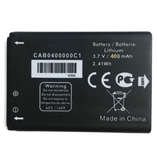 For Alcatel One Touch 3.70V 400mAh Rechargeable Lithium Battery Assembly (Encode: CAB0400000C1) (without Logo)