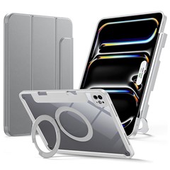 Bulk Purchasing Leather Case For iPad 10.2 (2021) / (2020) / (2019) Detachable Magnetic Tablet Cover with Kickstand - Grey