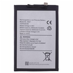 For TECNO Spark 10C 4G / Spark 10 Pro 3.85V 4900mAh Li-Polymer Battery Assembly Part (Without Logo)  (Encode: BL-49ST)