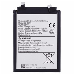 For TECNO Pova 5 Pro 4G 3.87V 4900mAh Li-Polymer Battery Assembly Part (Without Logo)  (Encode: BL-49PT)
