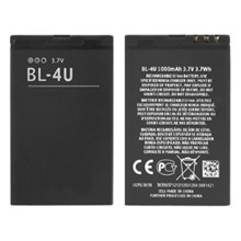 For Nokia Asha 210 / 300 / 305 / 306 / 308 / 309 / 311 / 501 / 503 3.70V 1000mAh Li-ion Battery Part (Encode: BL-4U) (without Logo)