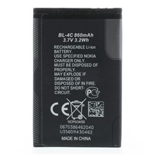 For Nokia X2 Dual SIM / 7270 / 6301 / 6136 / 6260 / 3500c / 2650 / 1661 / 1202 3.70V 860mAh Rechargeable Li-ion Battery (Encode: BL-4C) (without Logo)