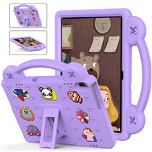 For Lenovo Yoga Tab5 YT-X705F 10.1 inch / Lenovo Tab M10 TB-X605F / TB-X505 / Huawei MediaPad T5 10.1 EVA Case Protective Tablet Cover Shockproof Case with Kickstand - Purple