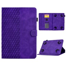 Protective Case for Universal 7 inch Anti-Fall Tablet Cover Pattern Imprinted Solid Color Auto Wake / Sleep Leather Case with Card Slots / Stand - Purple