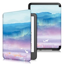 For Amazon Kindle Youth Edition 2022 Pattern Printing Tablet Case PU Leather Auto Sleep / Wake Smart Shockproof Protective Cover - Fantasy Deer