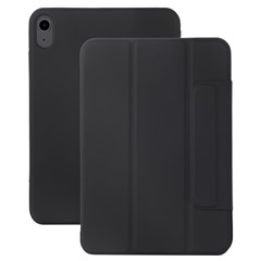 For iPad (2025) / 10.9 (2022) PU Leather Tablet Case Auto Wake / Sleep Stand Protective Cover - Black