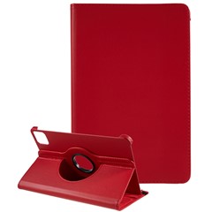 For Xiaomi Pad 6 / 6 Pro Protective Case PU Leather Tablet Case 360-Degree Rotating Stand Cover - Red