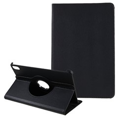 For Huawei MatePad Air 11.5 inch (2023) Protective Case PU Leather Tablet Cover with 360-Degree Rotating Stand - Black