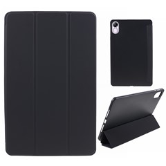 For Honor Pad X8 Pro / Pad X9 Protective Case Anti-Scratch PU+Matte TPU Tablet Cover with Tri-Fold Stand - Black