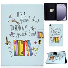 For Samsung Galaxy Tab A9+ Case Pattern Printing PU Leather Tablet Cover - Colorful Book