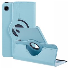 For Samsung Galaxy Tab A11 / A9 Case PU Leather Rotating Stand Tablet Cover - Baby Blue