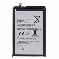 For TECNO Spark 7 4G / 7T 4G 3.87V 5850mAh Li-Ion Polymer Battery Assembly Part (Encode: BL-58CT)