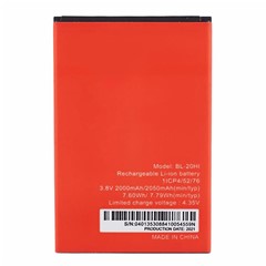 For itel A16 Plus 3.80V 2050mAh Li-ion Polymer Battery Assembly Part (Encode: BL-20HI)