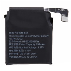 For Huawei Watch GT 3 42mm 3.87V 292mAh  Li-Ion Polymer Battery Assembly Part (Encode: HB522025EFW) (Without Logo)