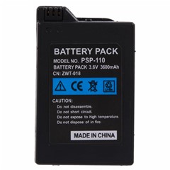 For Sony PSP-1000 Li-Ion Polymer Battery Assembly Part 3.6V 3600mAh (Encode: PSP-110) (Without Logo)