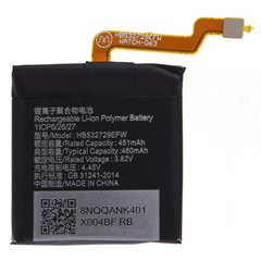 For Huawei Watch GT 2 Pro 3.82V 451mAh Rechargeable Li-Polymer Battery Assembly Part (Encode: HB532729EFW) (Without Logo)
