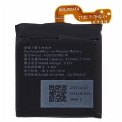 For Huawei Watch D GT Runner 3.87V 451mAh Rechargeable Li-Polymer Battery Assembly Part (Encode: HB532629EFW) (Without Logo)