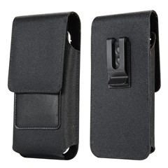 Waist Bag for 5.2 inch Phone , Nylon+PU Leather Vertical Phone Pouch Holster, Size: 15.6*8*2CM
