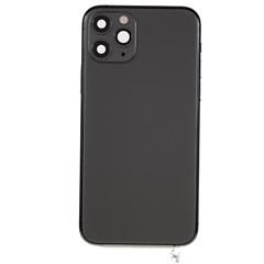 For iPhone 11 Pro OEM Disassembly Back Housing Faceplate without Battery - Black