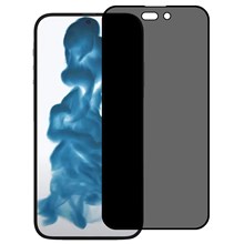 For iPhone 14 Pro 6.1 inch Anti-spy Tempered Glass Screen Protector Full Glue Silk Printing Full Protection Film