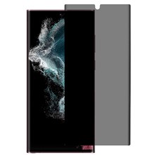 For Samsung Galaxy S22 Ultra 5G Anti-spy Curved Screen Protector Ceramic Silicon Carbide Full Cover Ultra Clear Film