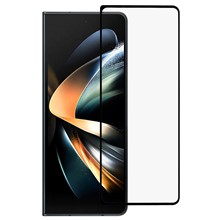 For Samsung Galaxy Z Fold4 5G HD Clear Tempered Glass Back Film 2.5D Arc Edge 9H Hardness Dust-proof Back Protector