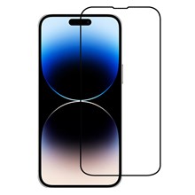 For iPhone 14 Pro Ultra Clear Full Glue Screen Protector Anti-explosion Silk Printing High Aluminum-silicone Glass Screen Film