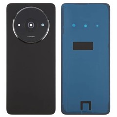 For Xiaomi Redmi A3 4G Back Battery Housing Cover with Camera Ring Lens Cover Spare Part (Without Logo) - Black