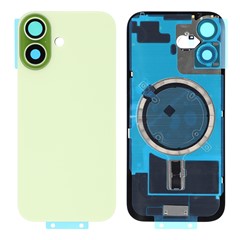 For iPhone 17 Battery Housing with Bracket + Camera Lens Cover + Magnetic Ring Replacement Part - Green
