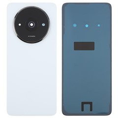 For Xiaomi Redmi A3x 4G OEM Battery Housing Back Cover with Camera Ring Lens Cover Replacement - White