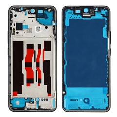 For Oppo Reno12 5G (Global) Middle Plate Frame Repair Part (A-Side) (without Logo) - Black