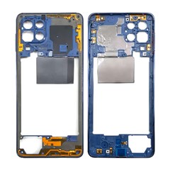 For Samsung Galaxy M53 5G Middle Plate Frame Mobile Phone Replacement Part (Without Logo) - Blue