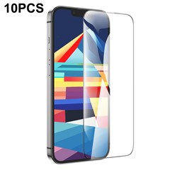 HOCO G14 10Pcs for iPhone 16  /  15 Screen Protector 0.33mm High Aluminium-silicon Glass Full Coverage HD Film - Transparent