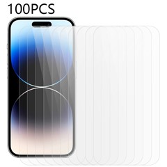 Bulk Purchasing 100Pcs For iPhone 15 Pro Max Tempered Glass Screen Film High Definition Phone Screen Protector