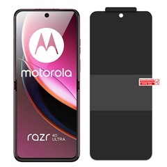 Phone Inner Screen Protector for Motorola Razr 40 Ultra 5G , Anti-Spy Explosion-proof Full Cover TPU Film