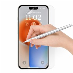 For iPhone 15 Pro Max / 15 Plus Sensitive Touch Paper-like Screen Protector Ultra Clear Soft PET Screen Film