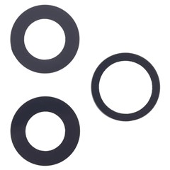 For iPhone 17 Pro Max 1 Set OEM Rear Camera Rim Lens Cover with Adhesive Sticker (Without Logo)