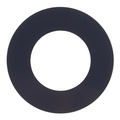 For iPhone Air Rear Camera Rim Lens Cover with Adhesive Sticker (Without Logo) - Black