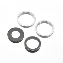 For iPhone 17 OEM Back Camera Lens Ring Cover with Glass Lens (without Logo) - White