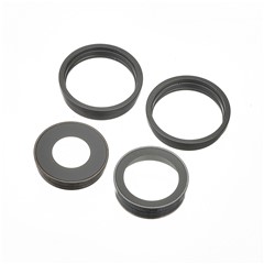  crazy horse texture leather card holder case Stand for Amazon Fire Phone - Black