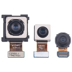 1 Set For Samsung Galaxy S21 FE 5G G990B OEM Rear Camera Lens Module Part (Without Logo)