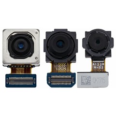 1 Set For Samsung Galaxy A25 5G (Global) (161mm) A256 OEM Rear Camera Lens Module Part (Without Logo)