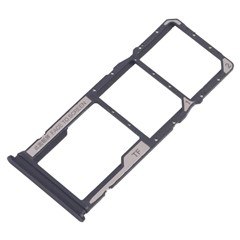 For Xiaomi Redmi A4 5G Dual SIM Card + TF Card Tray Holder Replacement Part (Without Logo) - Black