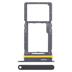 For Samsung Galaxy A17 5G A176 OEM SIM Card + SD Card Tray Holder Replacement Part (Without Logo) - Black